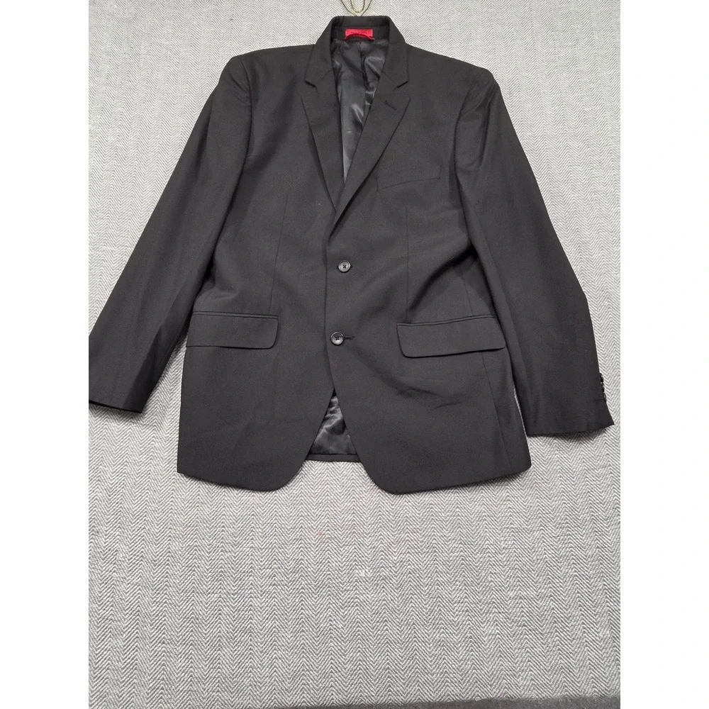 Alfani Mens‎ Slim Fit Blazer Black Solid Notch Lapel Sport Coat Medium M